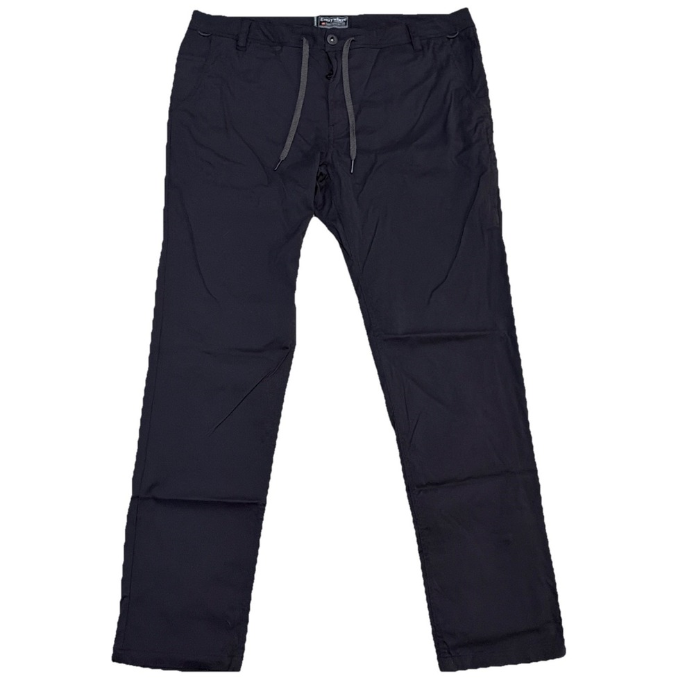 686 Everywhere Pants Mens 38x34 Black Slim Fit Stretch Shell Outdoor Drawstring